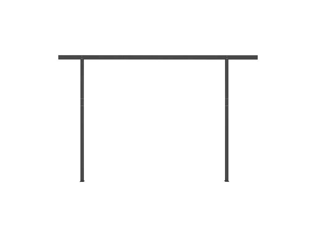 Auvent automatique avec capteur de vent et LED 4x3 Anthracite