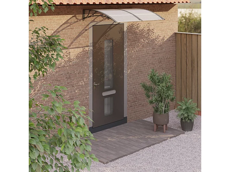 Deurluifel Zwart 150x100 Polycarbonaat