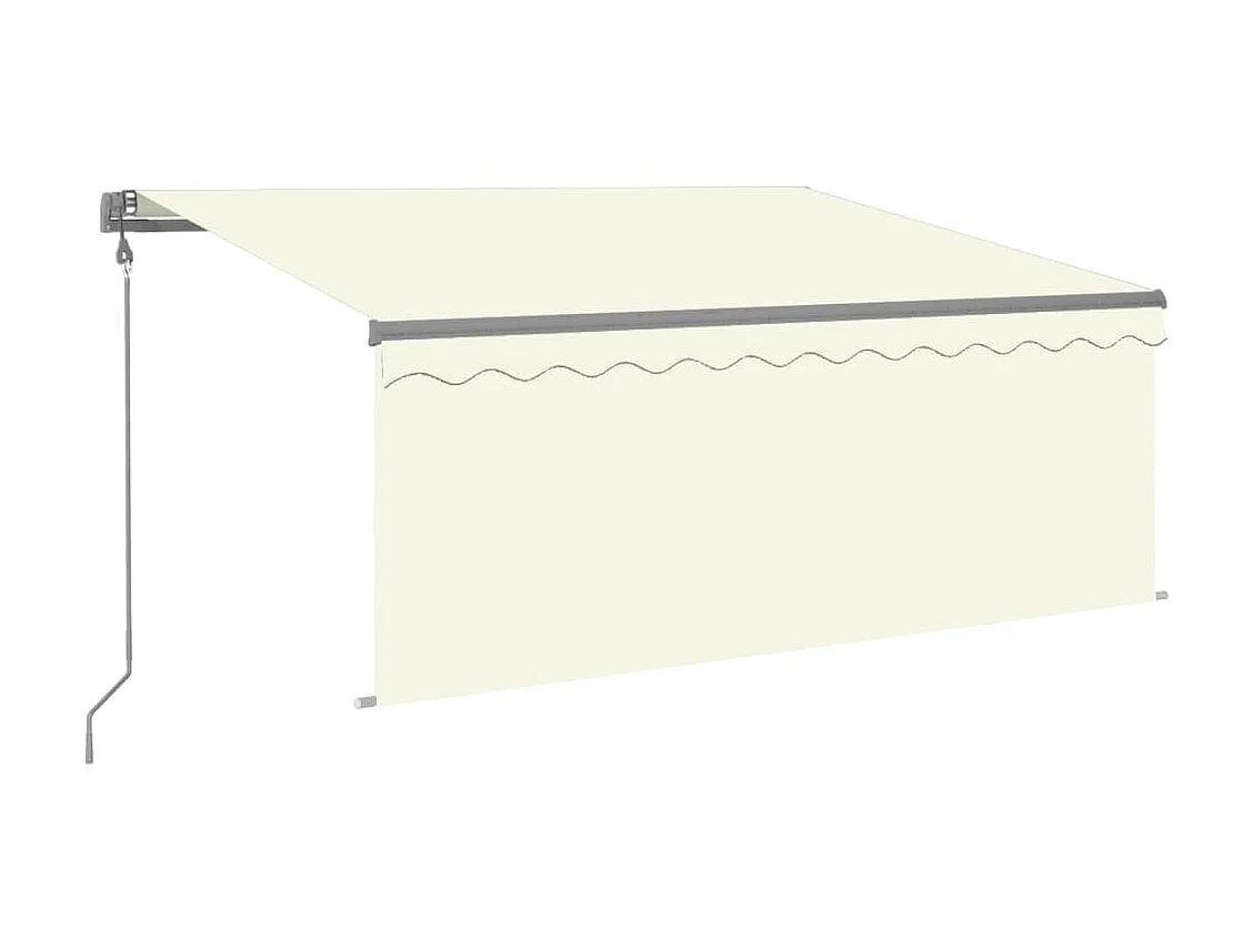 Toldo retráctil automático con persiana 3,5x2,5 Crema