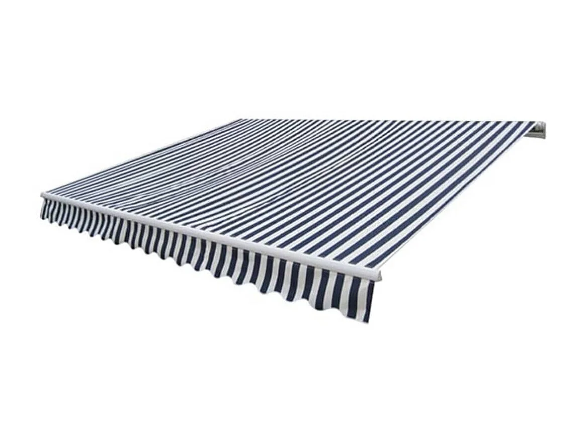 Auvent pliableotorisé 400 Bleu/blanc