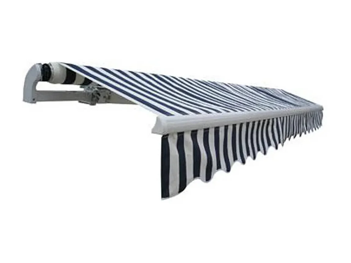 Opvouwbare gemotoriseerde luifel 400 Blauw/wit