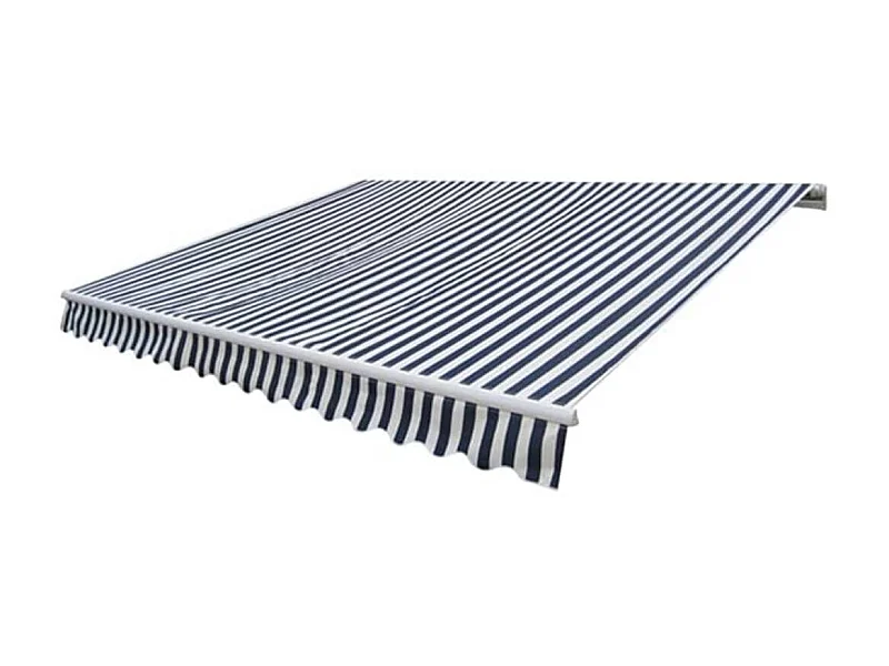 Auvent pliableotorisé 400 Bleu/blanc