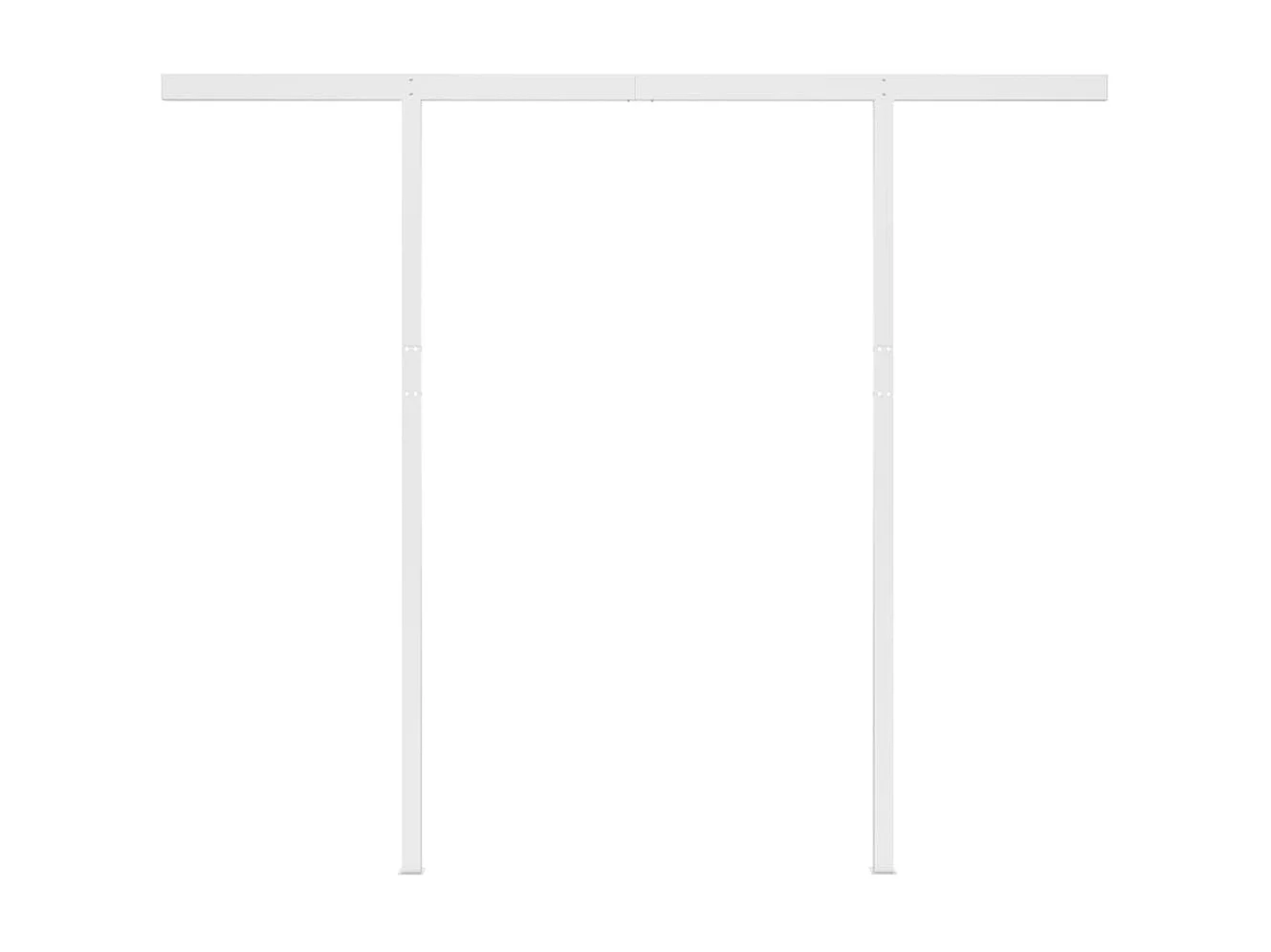 Automatische Markise mit LED-Windsensor 3,5x2,5m Anthrazit