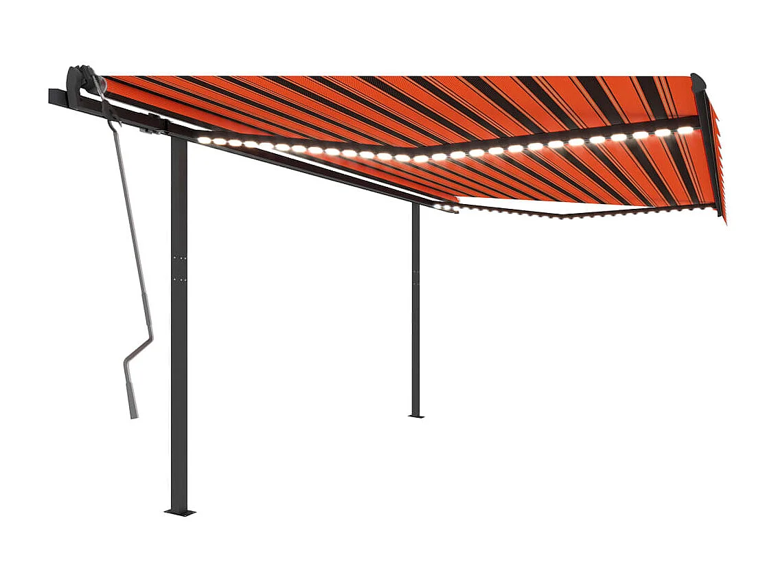 Automatische luifel met LED-windsensor 4x3 Orangearron