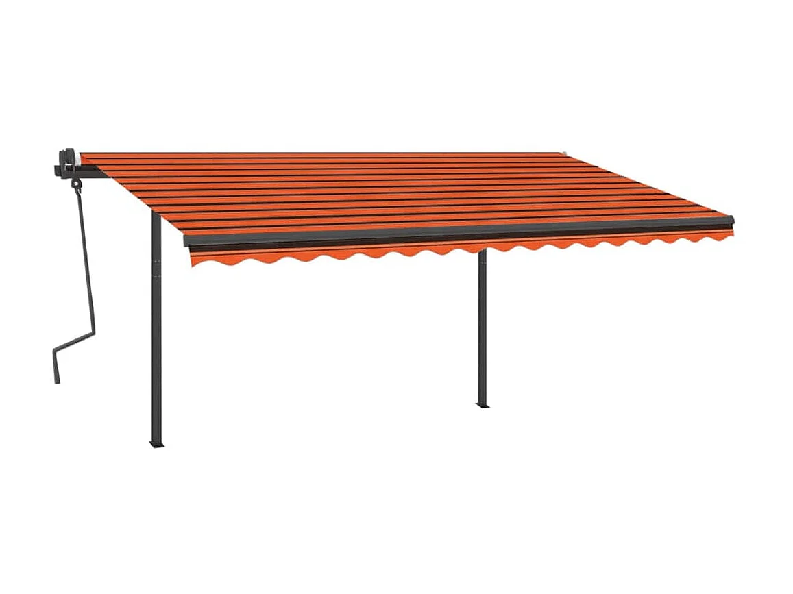 Automatische luifel met LED-windsensor 4x3 Orangearron