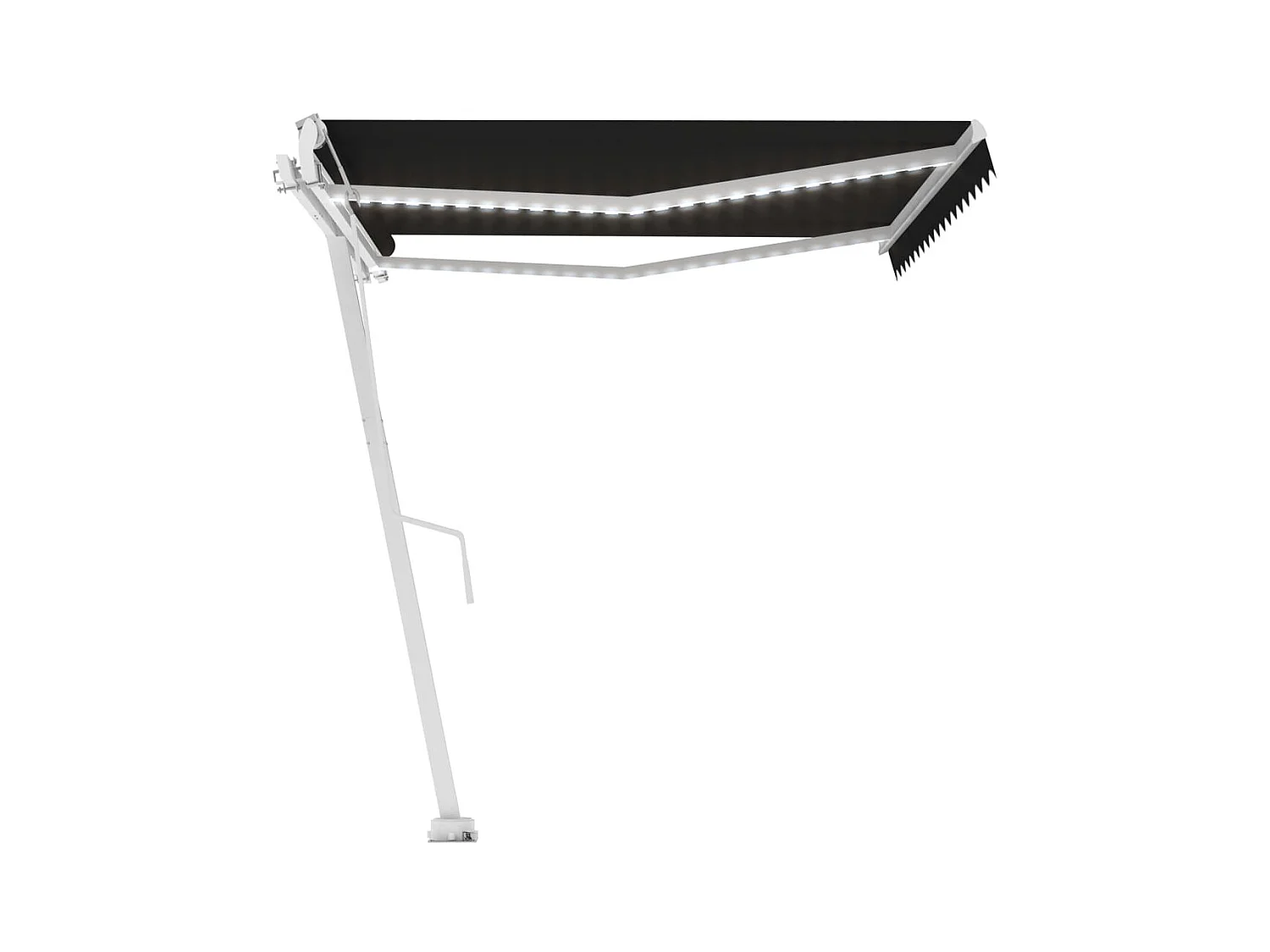 Auvent automatique et capteur de vent LED 450x350 Anthracite