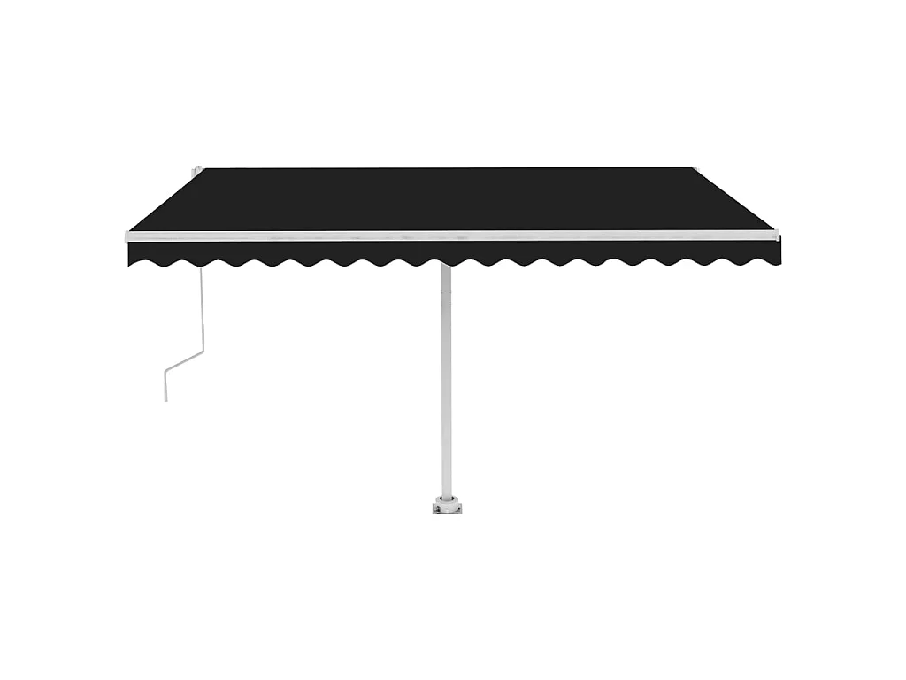 Auvent automatique et capteur de vent LED 450x350 Anthracite