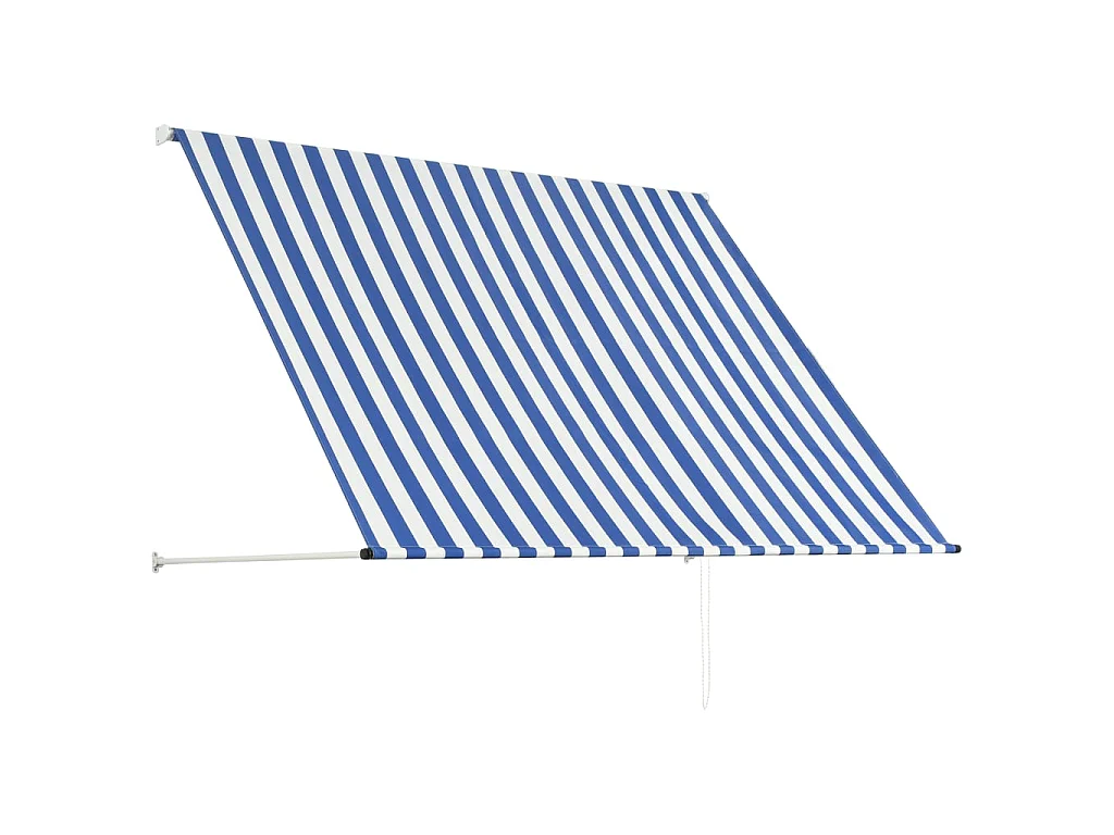 Auvent rétractable 200x150 Bleu et blanc