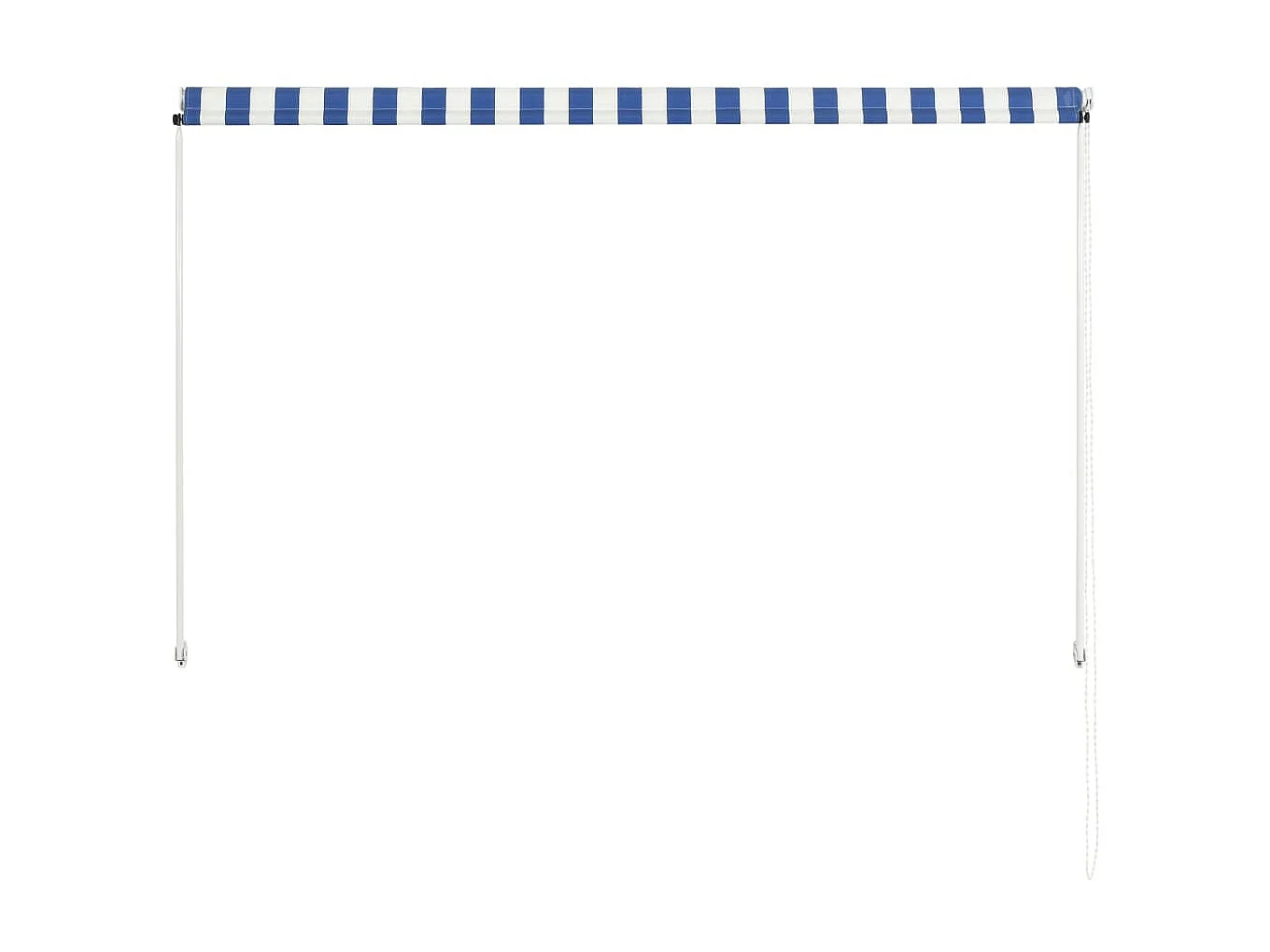 Auvent rétractable 200x150 Bleu et blanc