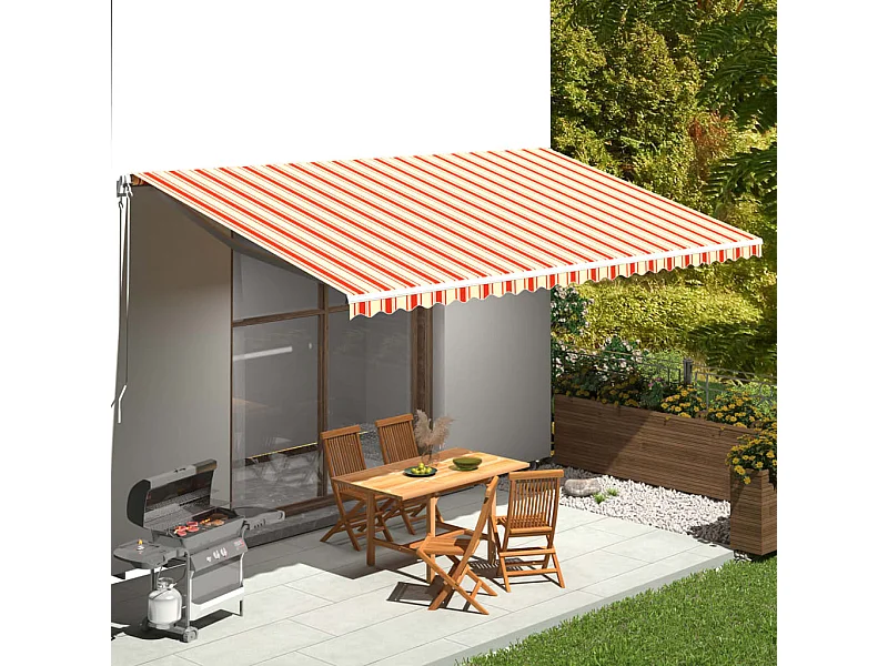 Tessuto di ricambio per tendalino Giallo e Arancio 6x3