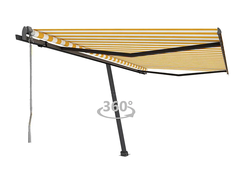 Tenda automatica a piedi 400x350 Giallo/Bianco