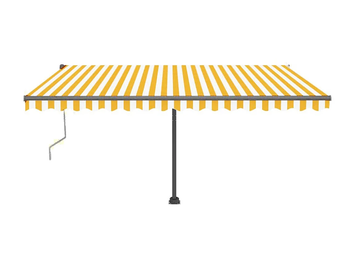 Tenda automatica a piedi 400x350 Giallo/Bianco
