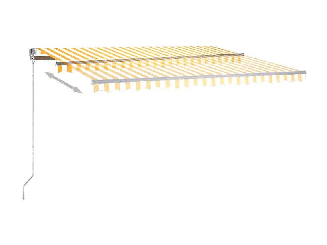 Tenda automatica a piedi 400x350 Giallo/Bianco