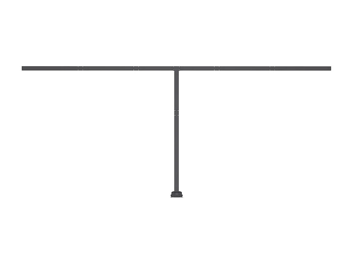 Auvent automatique sur pied 600x350 Jaune/Blanc