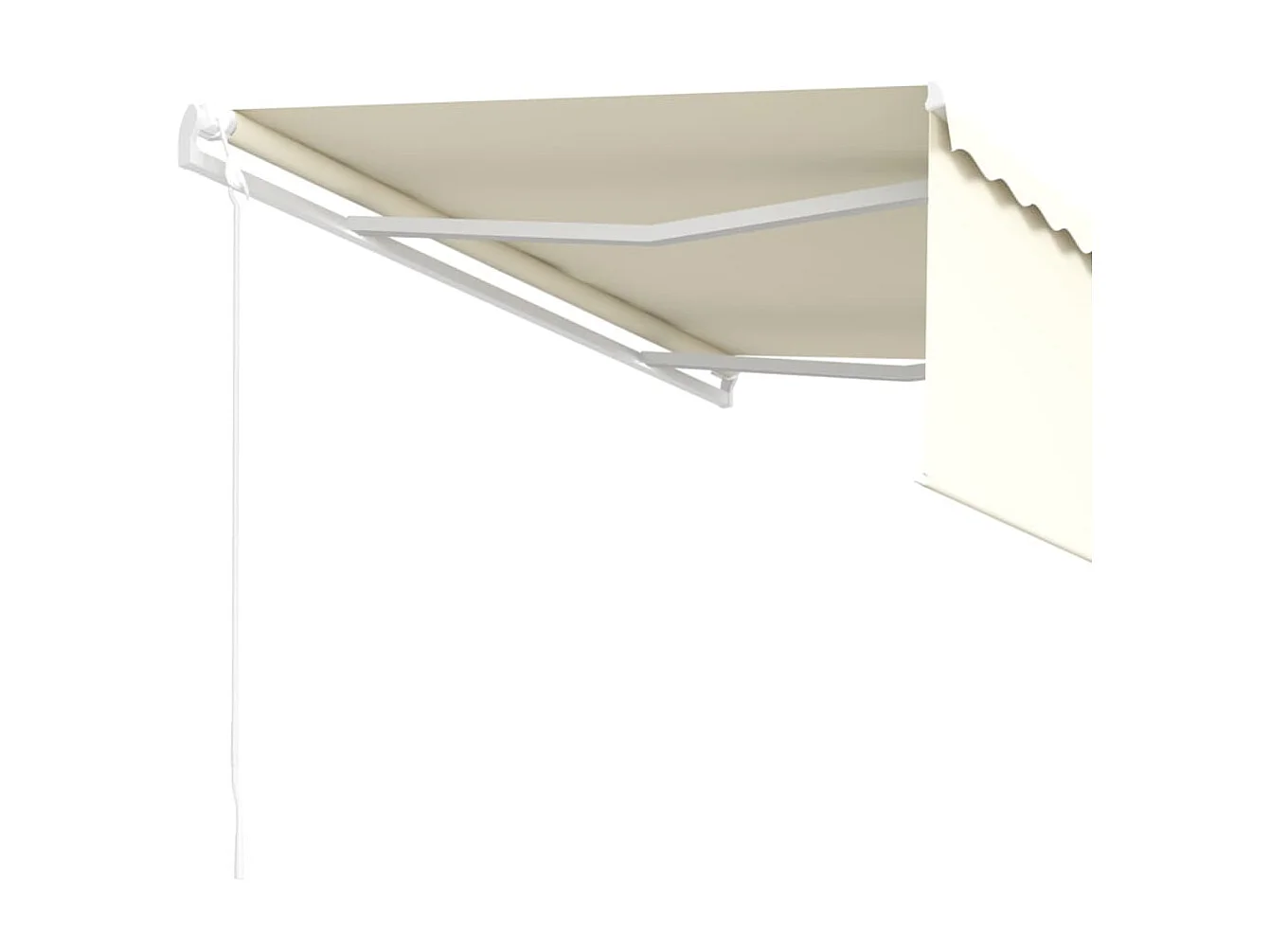 Toldo retráctil automático con persiana 4x3 Crema
