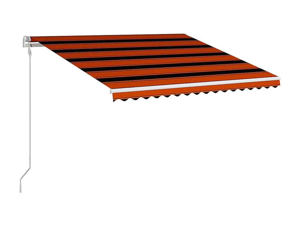 Auvent rétractable automatique 400x300 Orange etarron