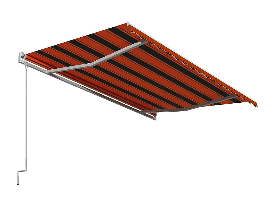 Auvent rétractable automatique 400x300 Orange etarron
