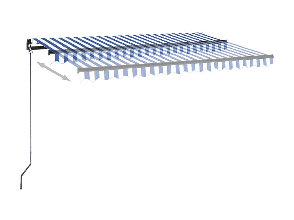 Sensor de vento para toldo automático/LED 400x350 Azul e branco