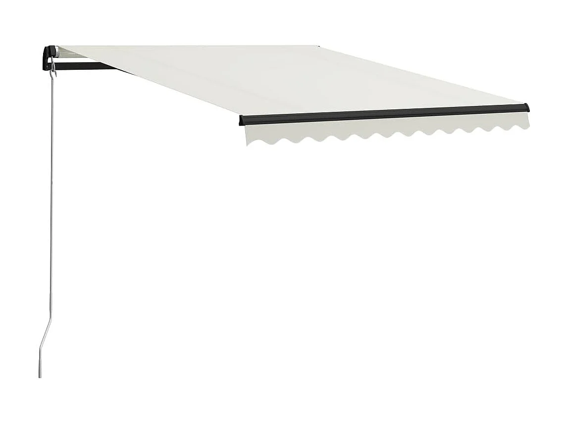 Toldo retráctil con LED 300x250 Crema