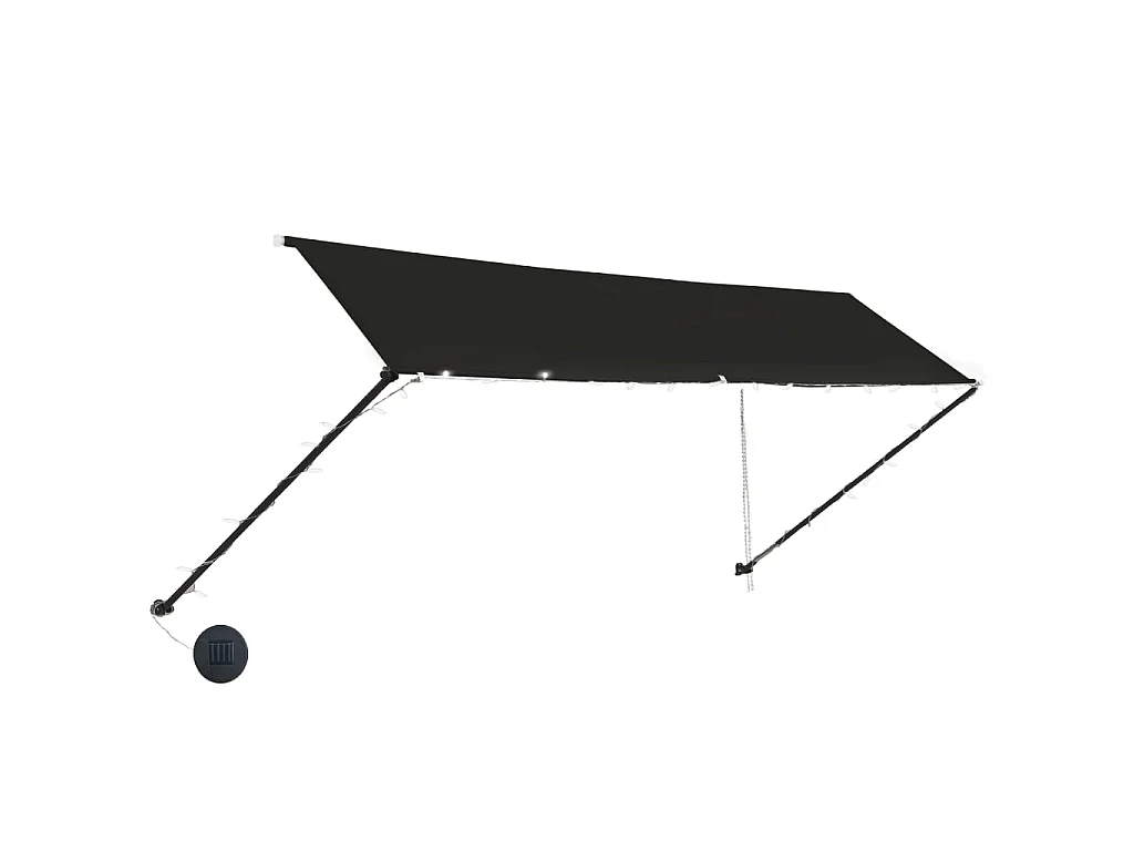 Toldo retrátil com LED 400x150 Antracite