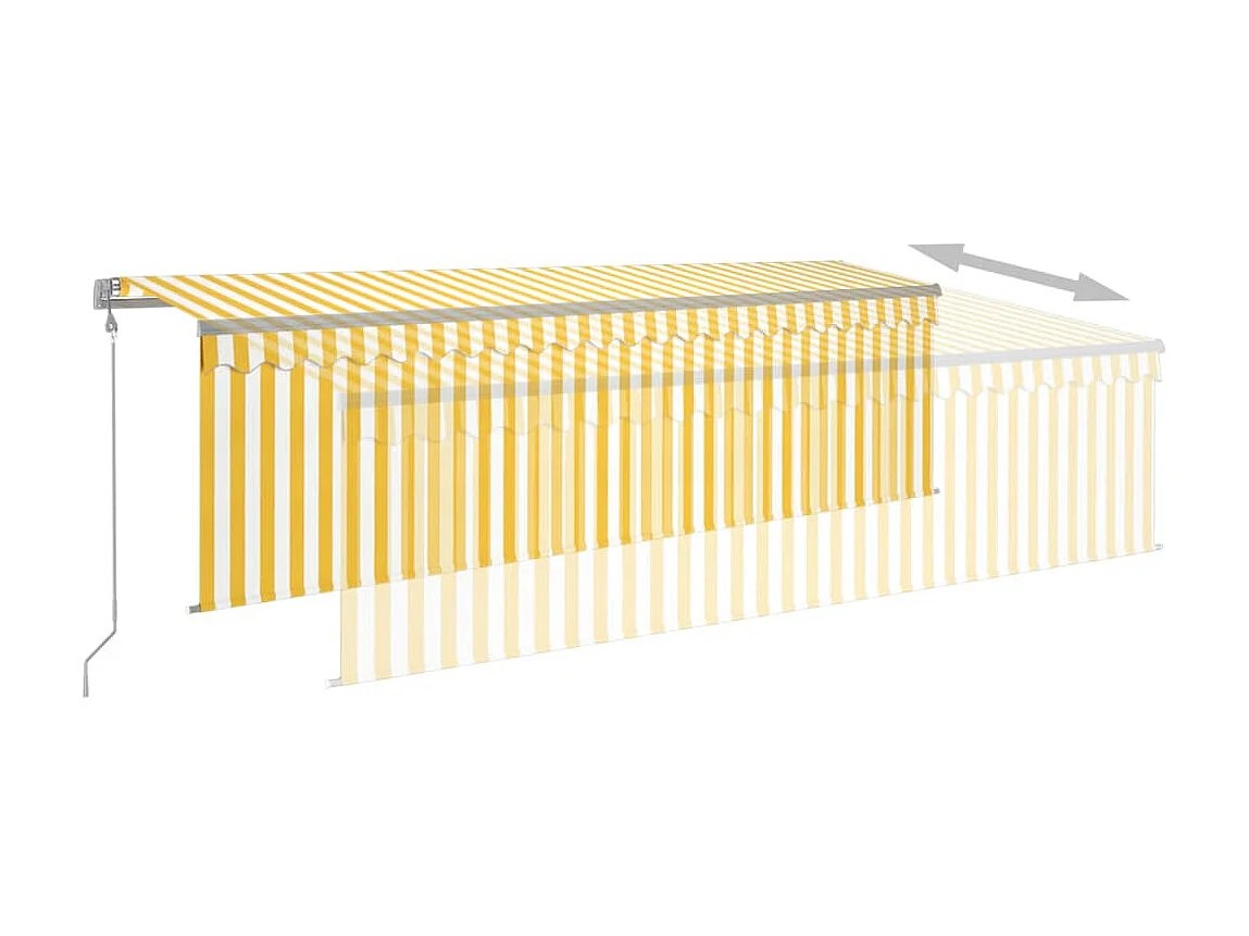 Automatische zonwering windsensor/LED 5x3 Geel/wit