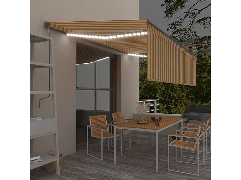 Automatische zonwering windsensor/LED 5x3 Geel/wit