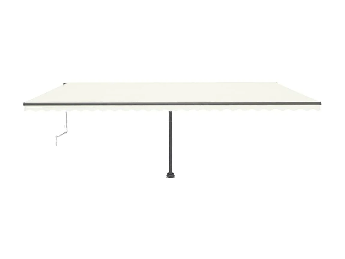 Toldo automático con sensor de viento y LED 600x300 Crema