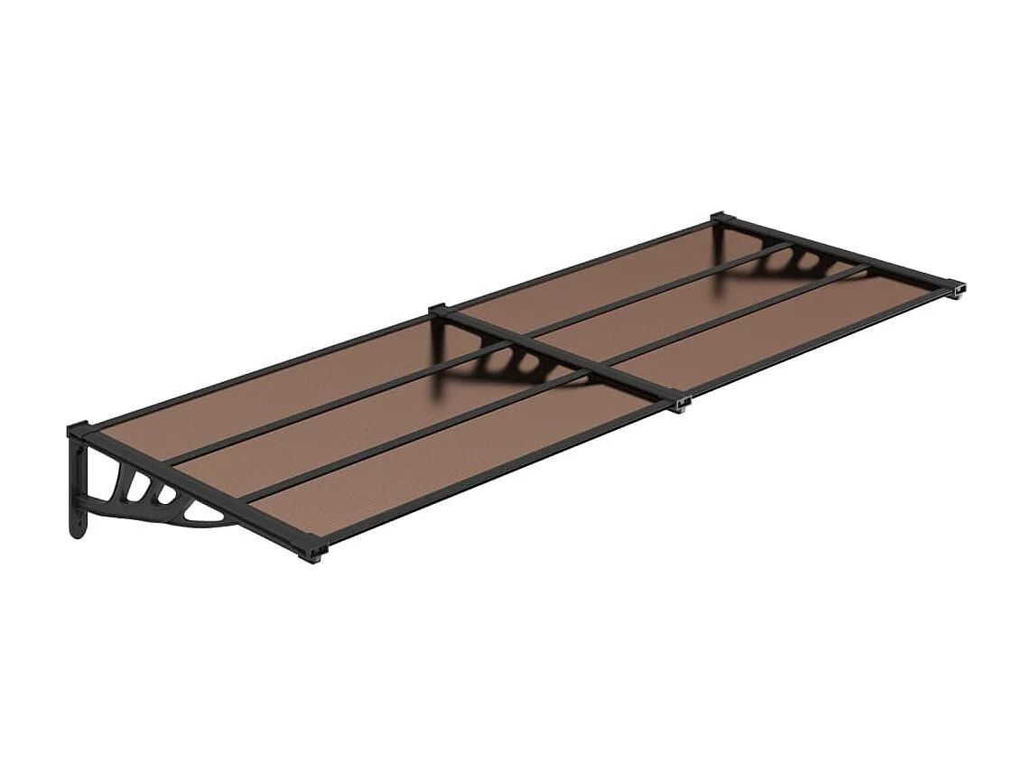 Toldo de porta Policarbonato Preto 239x90