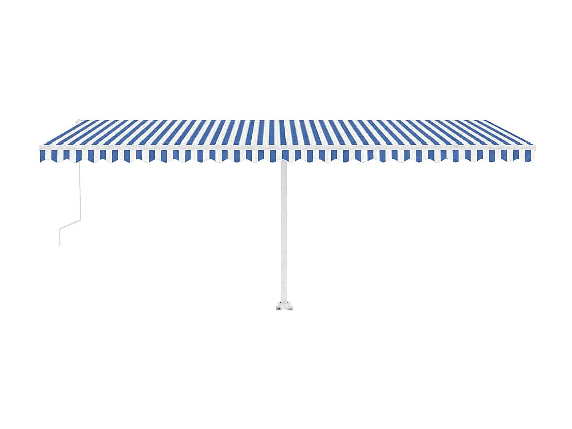 Toldo automático a pé 600x300 Azul/Branco