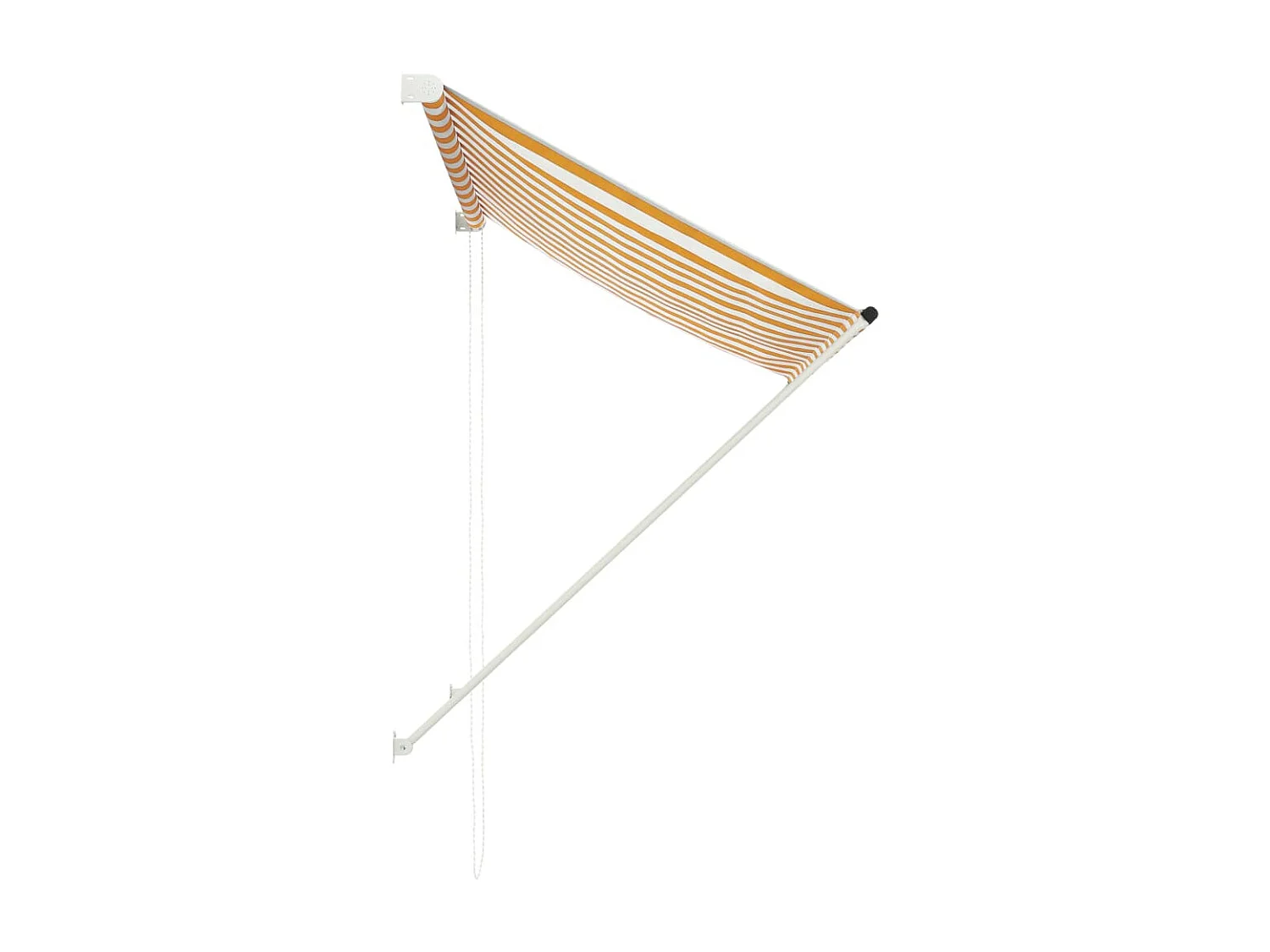 Toldo retrátil 100x150 amarelo e branco