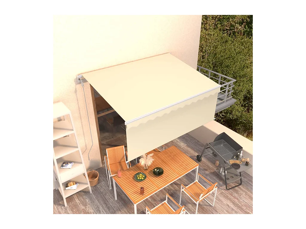 Tenda a scomparsa automatica con oscurante 3,5x2,5 Crema