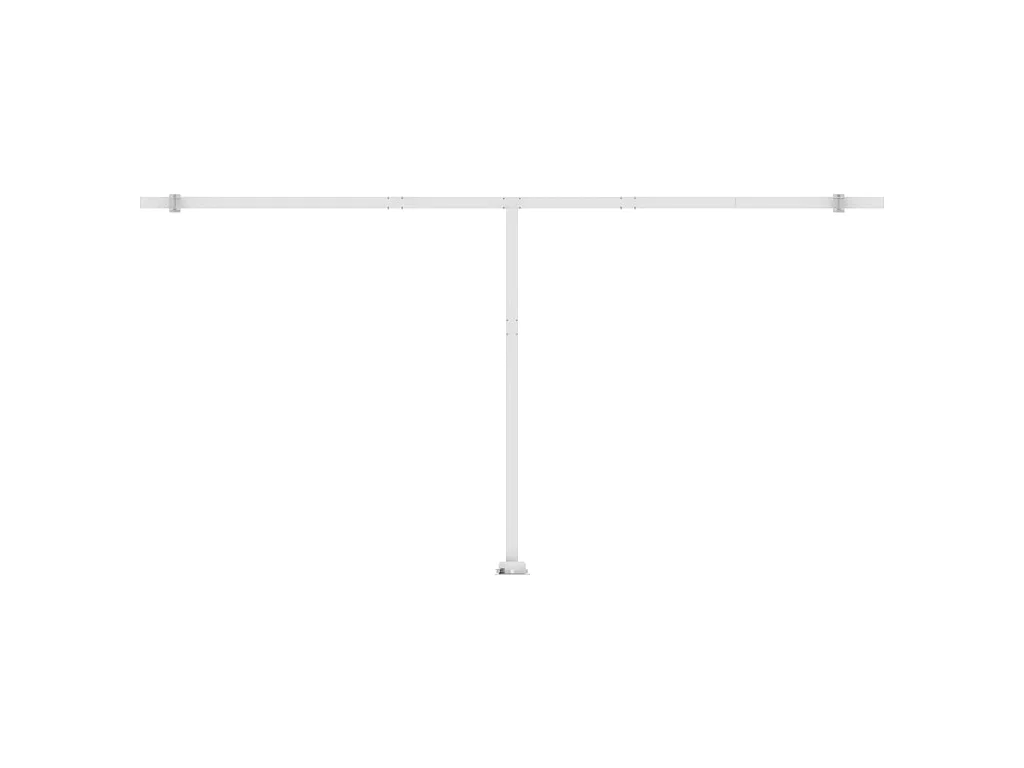 Auvent automatique capteur de vent LED 600x350cm Jaune et blanc