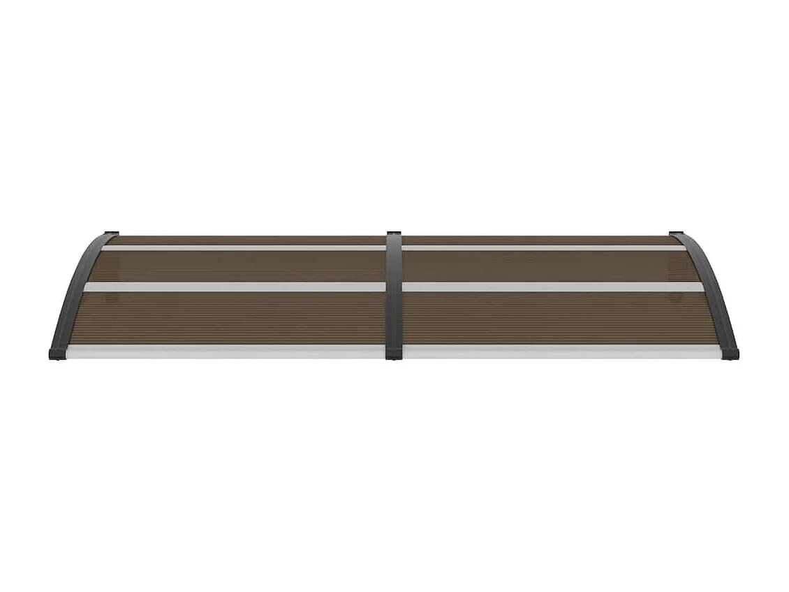 Auvent de porte Noir 200x100 PC