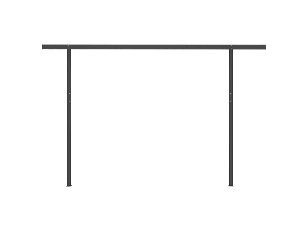 Toldo retrátil com postes 4x3 creme