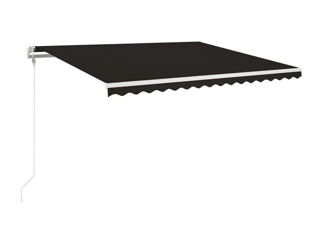 Toldo automático e sensor de vento LED 450x350 Antracite