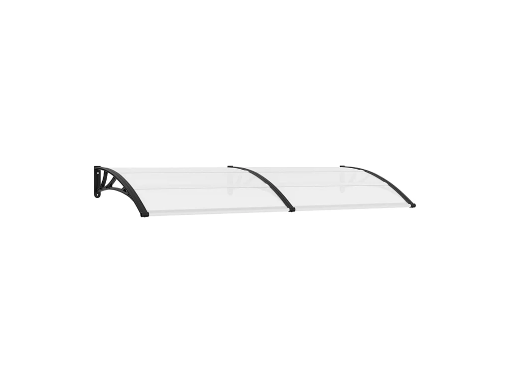 Deurluifel Zwart en transparant 240x80 PC