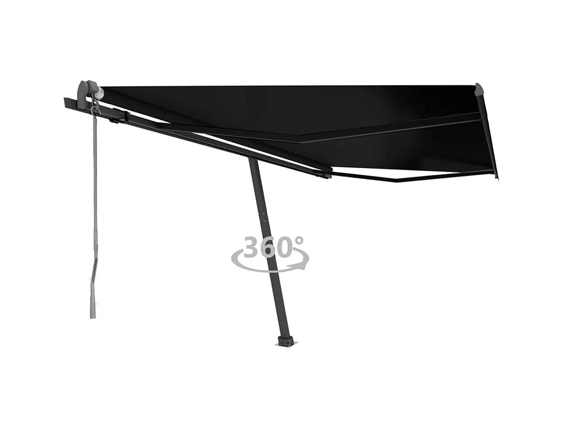 Auvent automatique sur pied 450x300 Anthracite