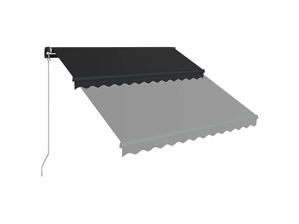 Auventanuel rétractable avec LED 300x250 Anthracite