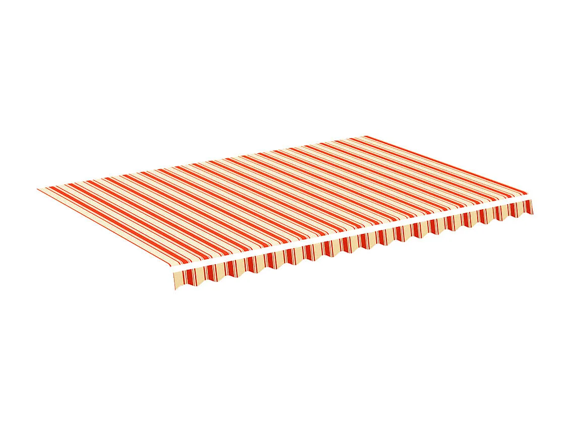 Tissu de remplacement pour auvent Jaune et orange 4,5x3