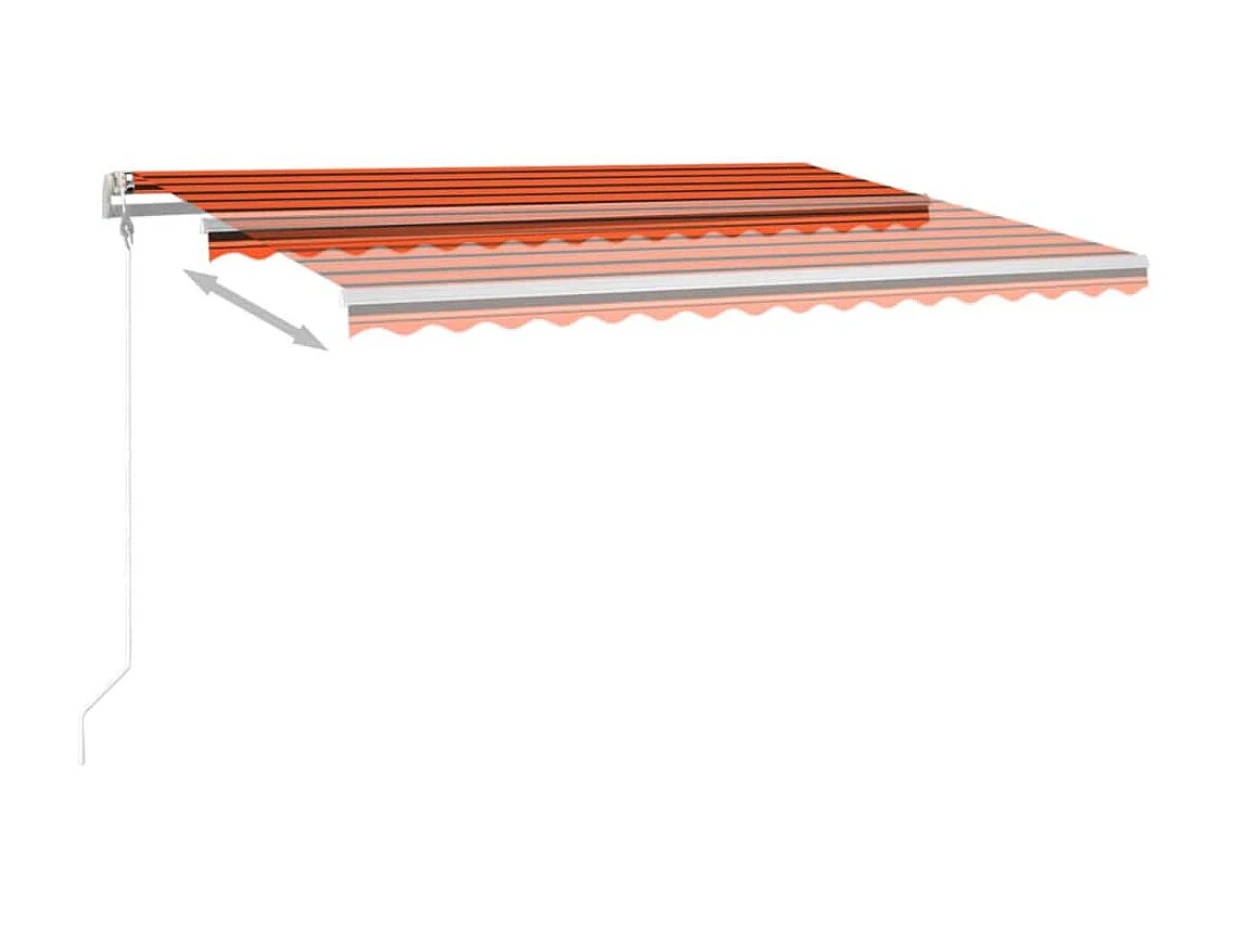 Auvent automatique capteur de vent/LED 450x300 Orangearron
