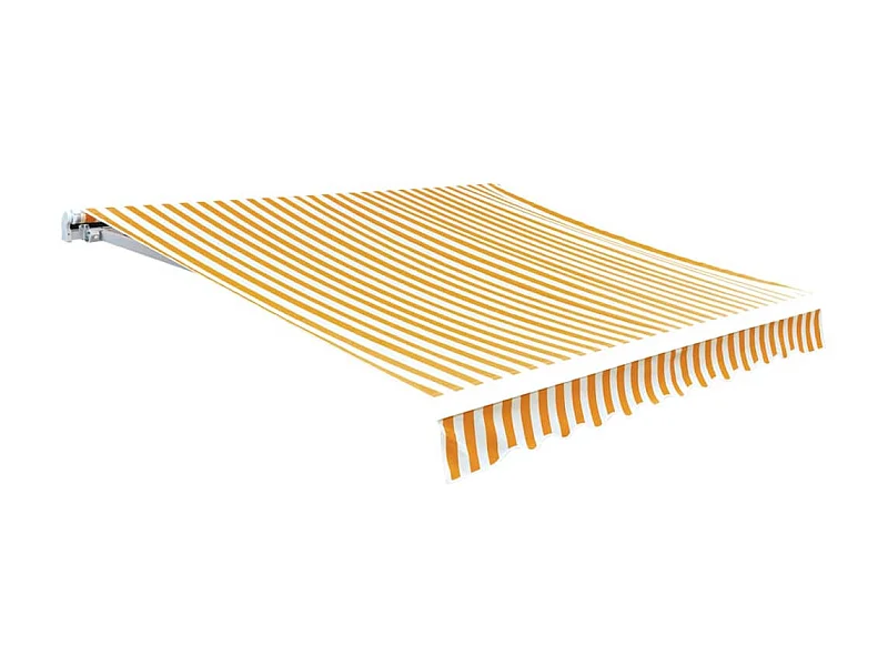 Tecido para toldo 4x3 amarelo/branco girassol (estrutura não incluída)