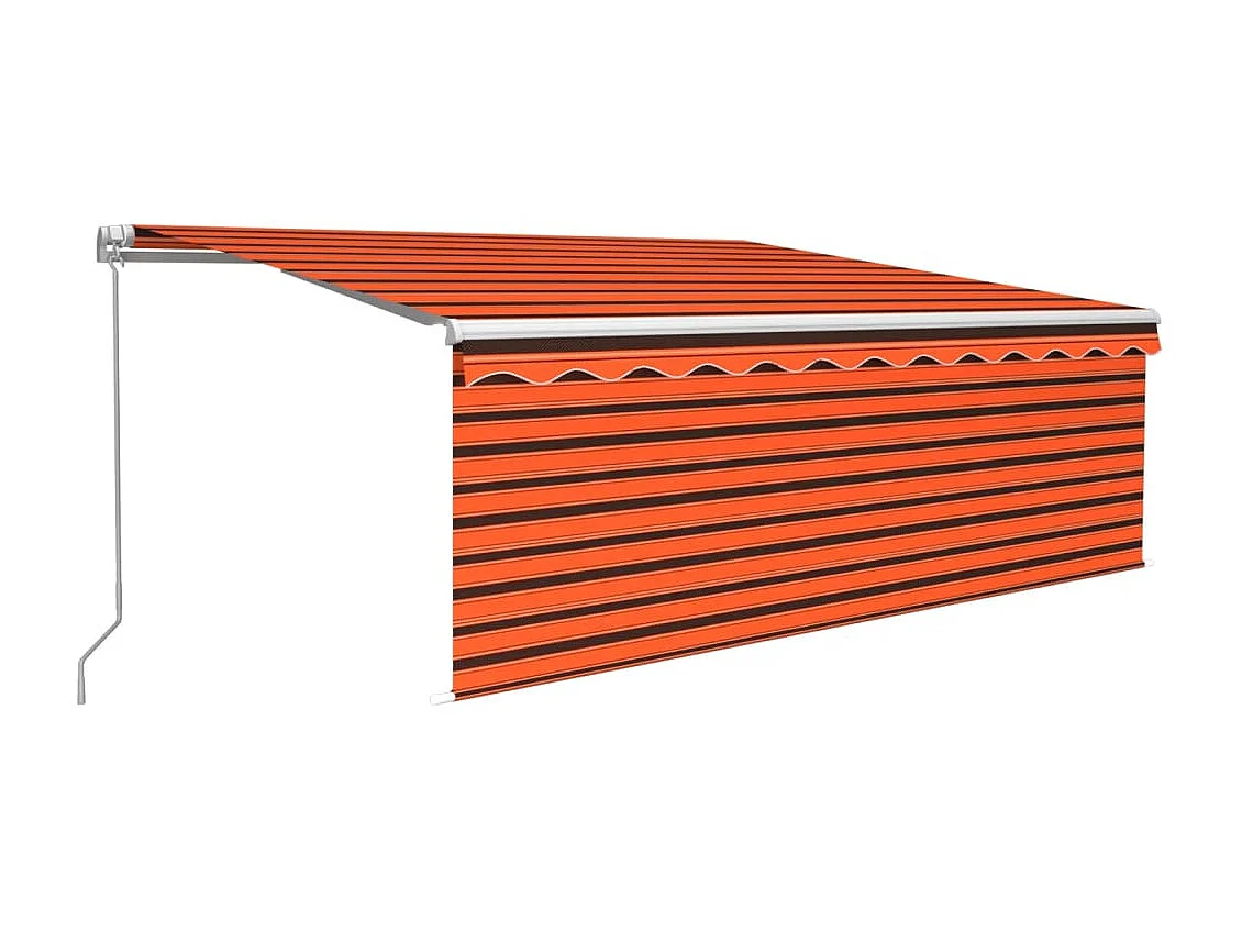 Toldo retráctil con toldo 4x3 Naranja etarron