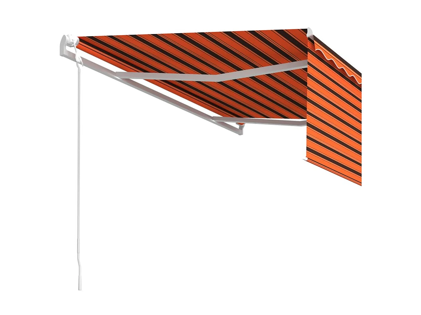 Toldo retráctil automático con persiana 4x3m Naranja etarron