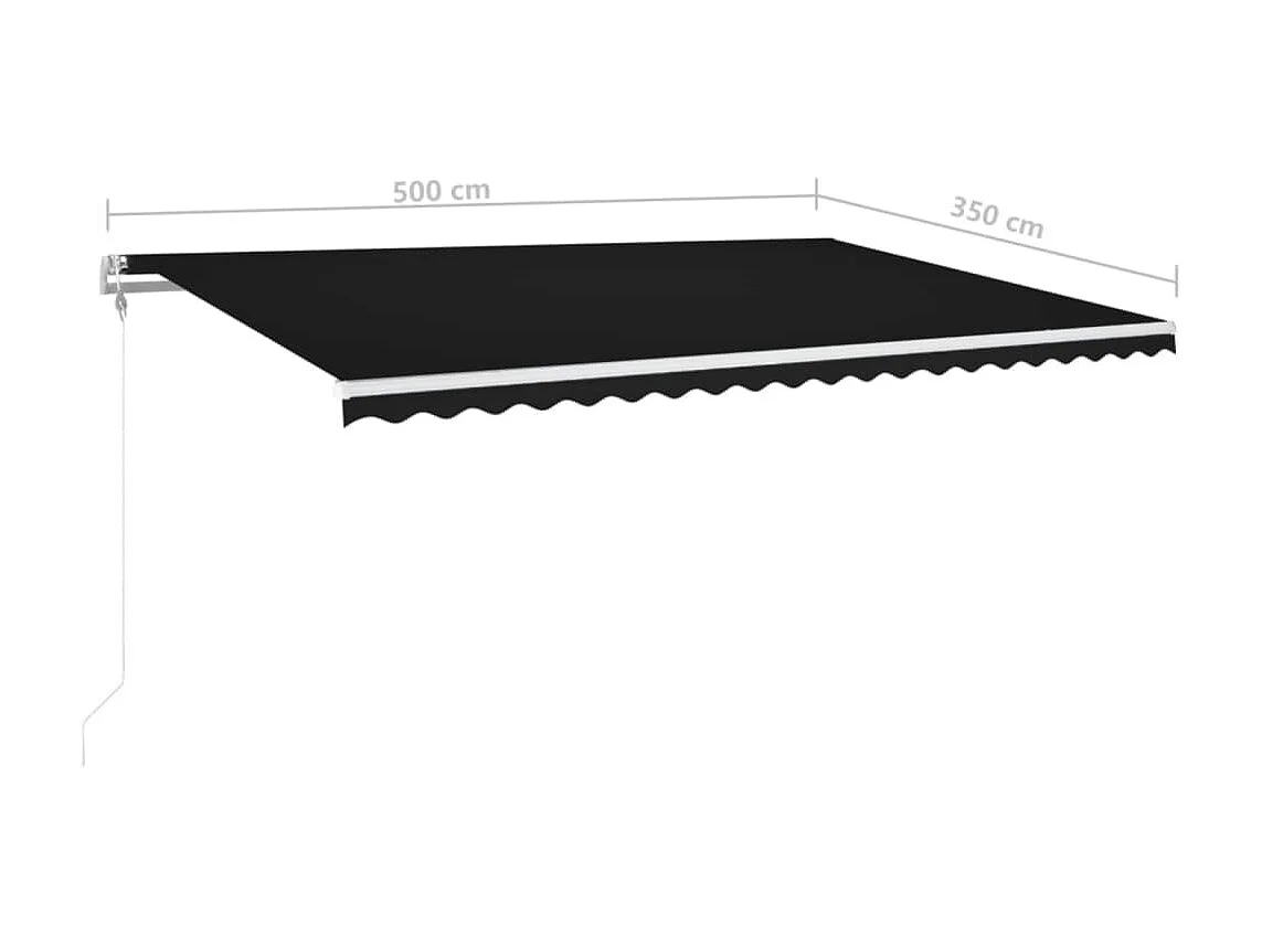 Sensor de vento automático para toldo e LED 500x350 Antracite