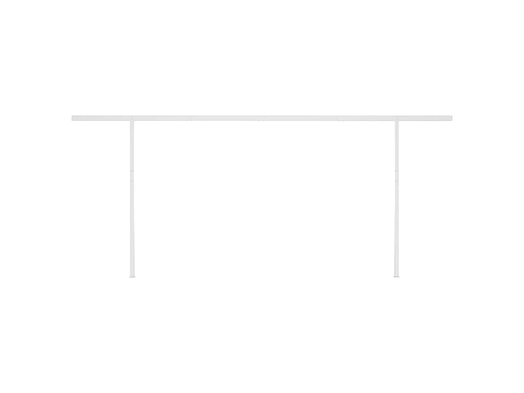 Tenda retrattile automatica con 6x3 pali Blu e bianco