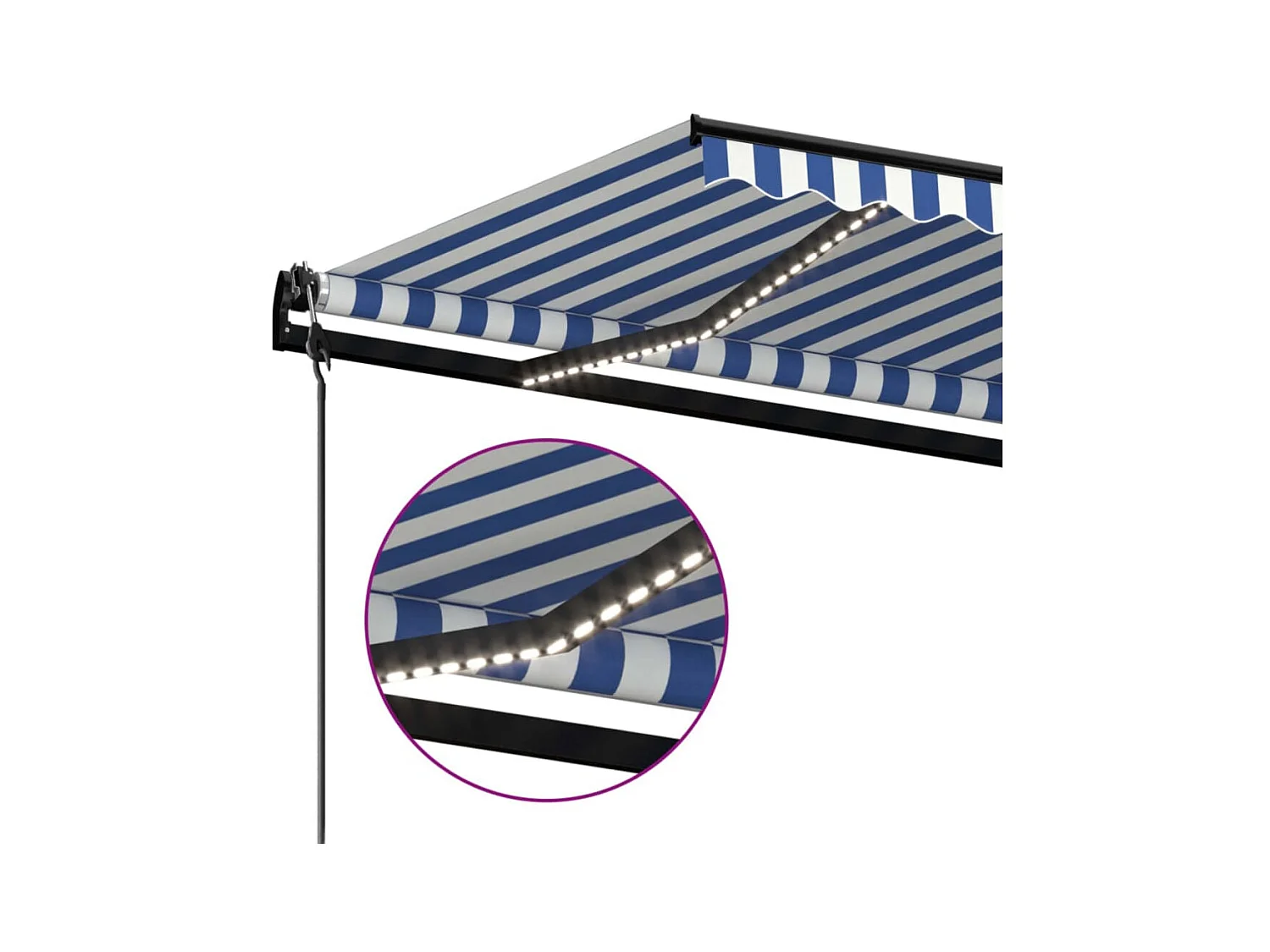 Sensore vento per tenda automatica LED 450x350 Blu e bianco