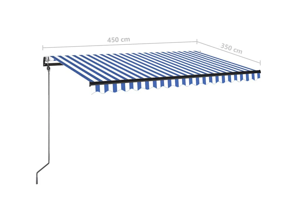 Sensore vento per tenda automatica LED 450x350 Blu e bianco