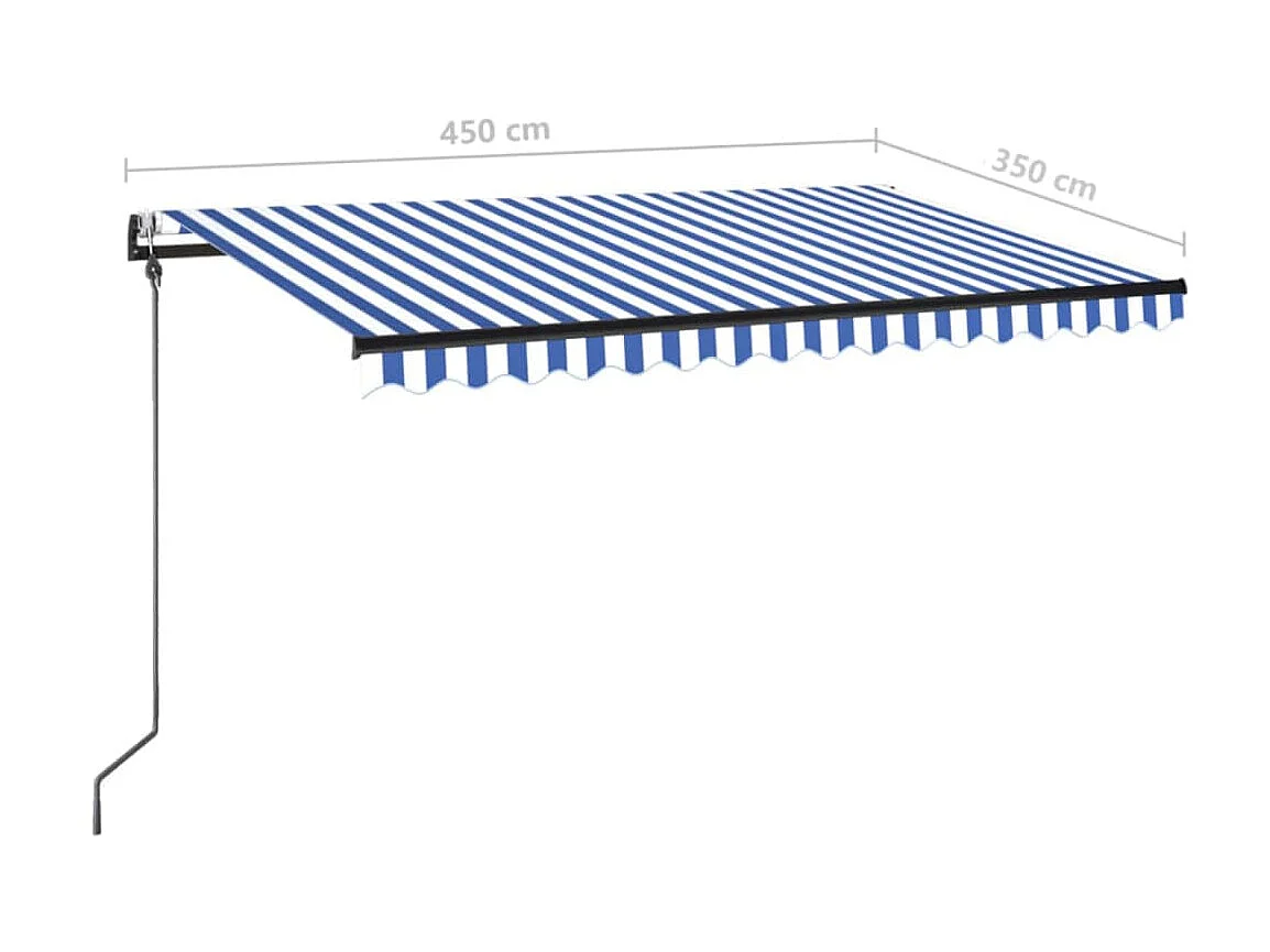 Sensore vento per tenda automatica LED 450x350 Blu e bianco
