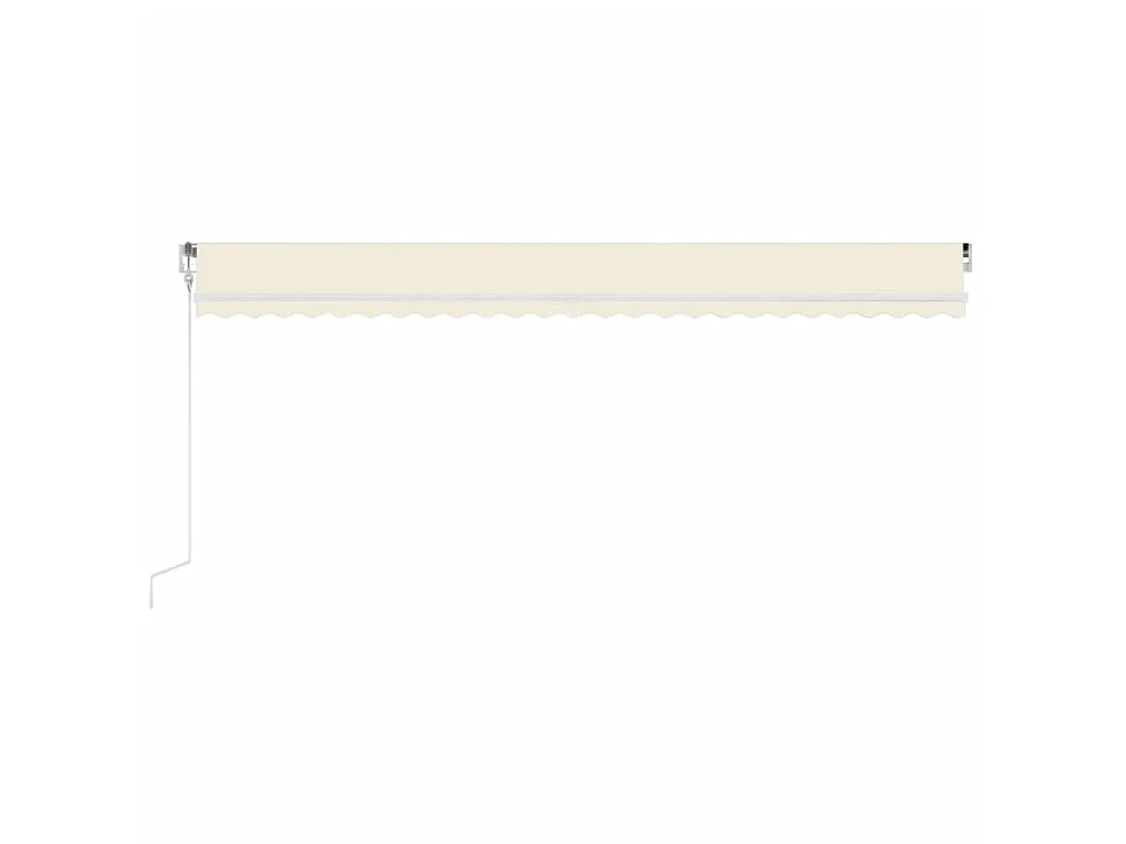 Toldo automático com sensor de vento e LED 600x350 Creme