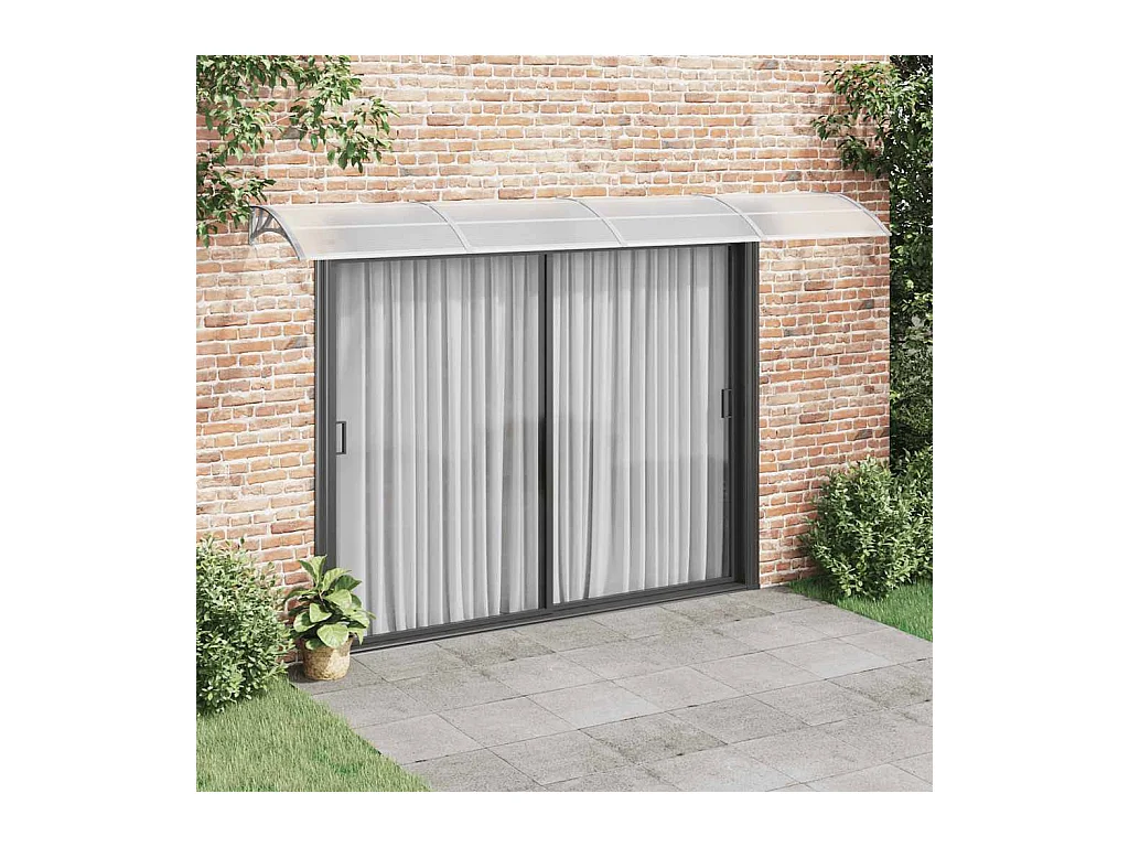 Türmarkise Grau und transparent 400x75 Polycarbonat